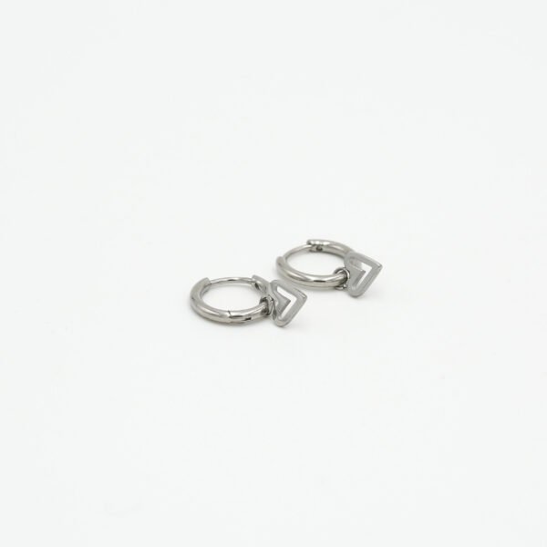 Oorring met speels hartje - Afbeelding 2