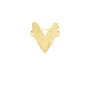 Ring met groot hart
