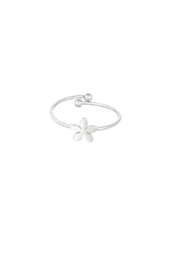 Basic ring met bloem