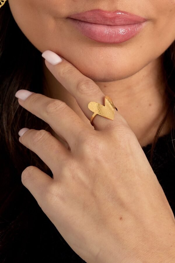 Ring met groot hart - Afbeelding 4
