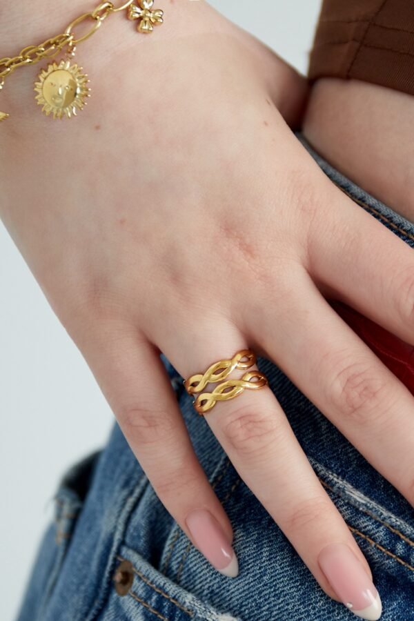 Layered swirl ring - Afbeelding 4