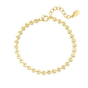 Armband linked hearts