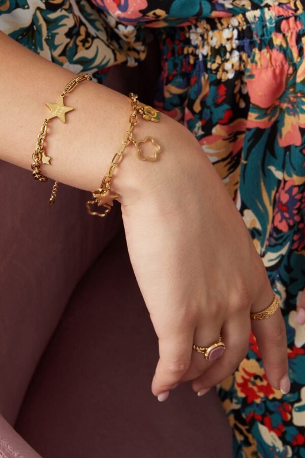 Schakelarmband sterretjes - Afbeelding 3