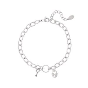 Armband sleutel en slotje