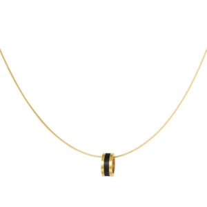 Ketting gekleurde bedel zwart