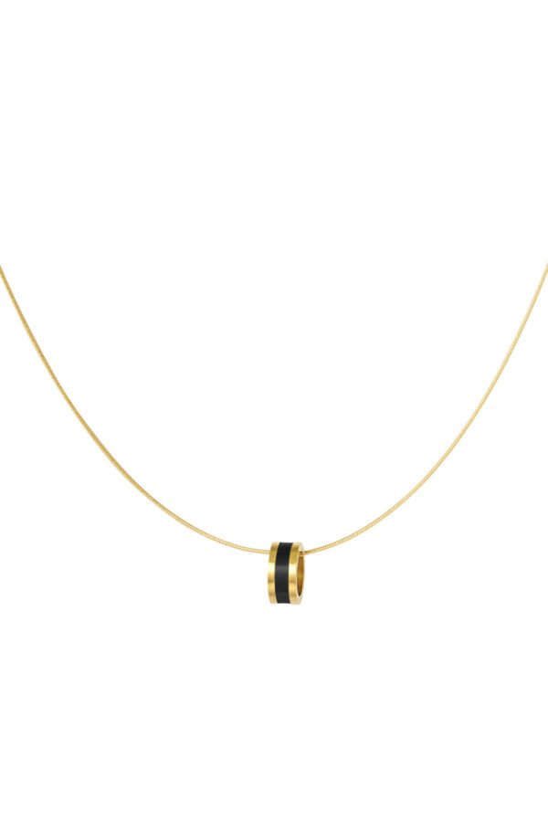 Ketting gekleurde bedel zwart