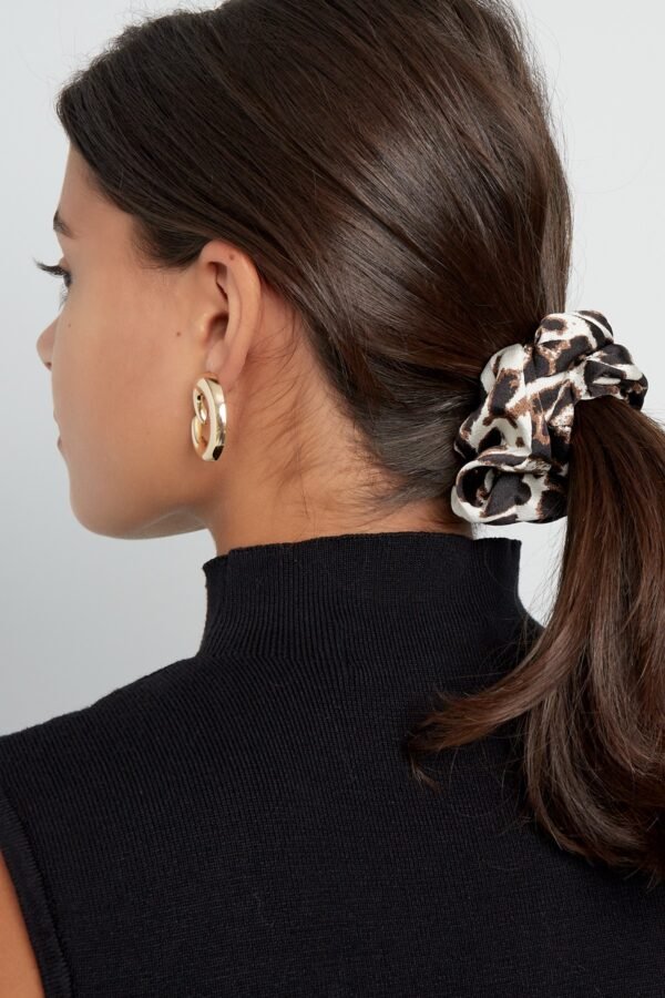 Tijgerprint scrunchies - Afbeelding 3