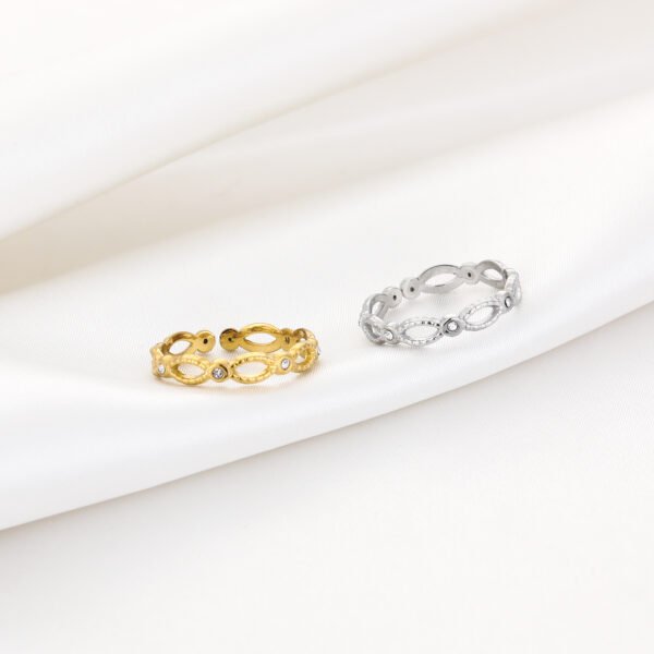 Shimmer circle ring - Afbeelding 3