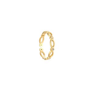 Shimmer circle ring