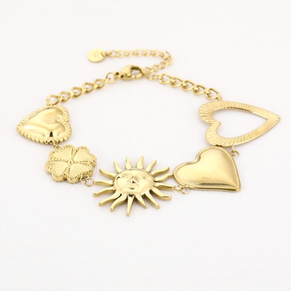 Sunny hearts bedelarmband - Afbeelding 2